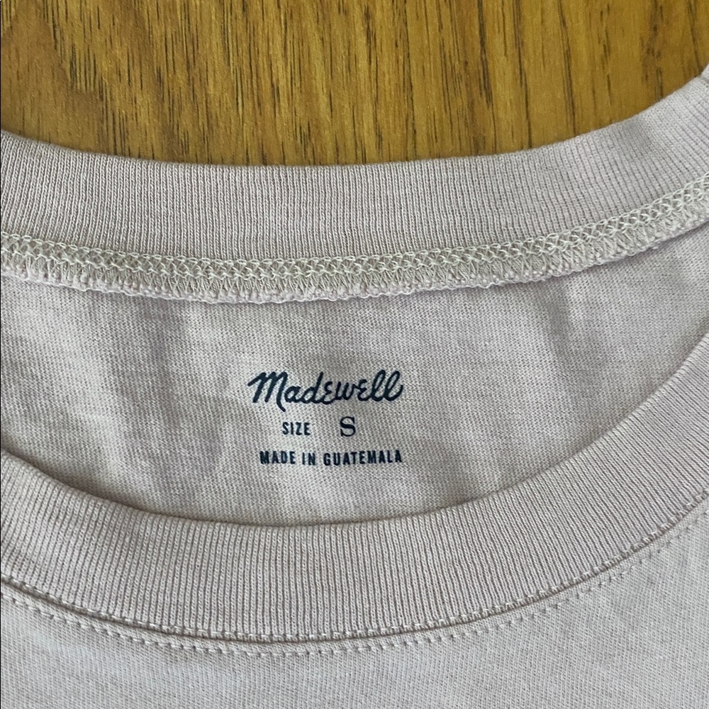 Madewell Light Pink Northside Vintage Short Sleeve Tee - Picture 3 of 10